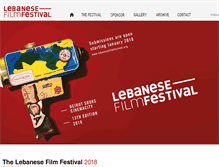 Tablet Screenshot of lebanesefilmfestival.org